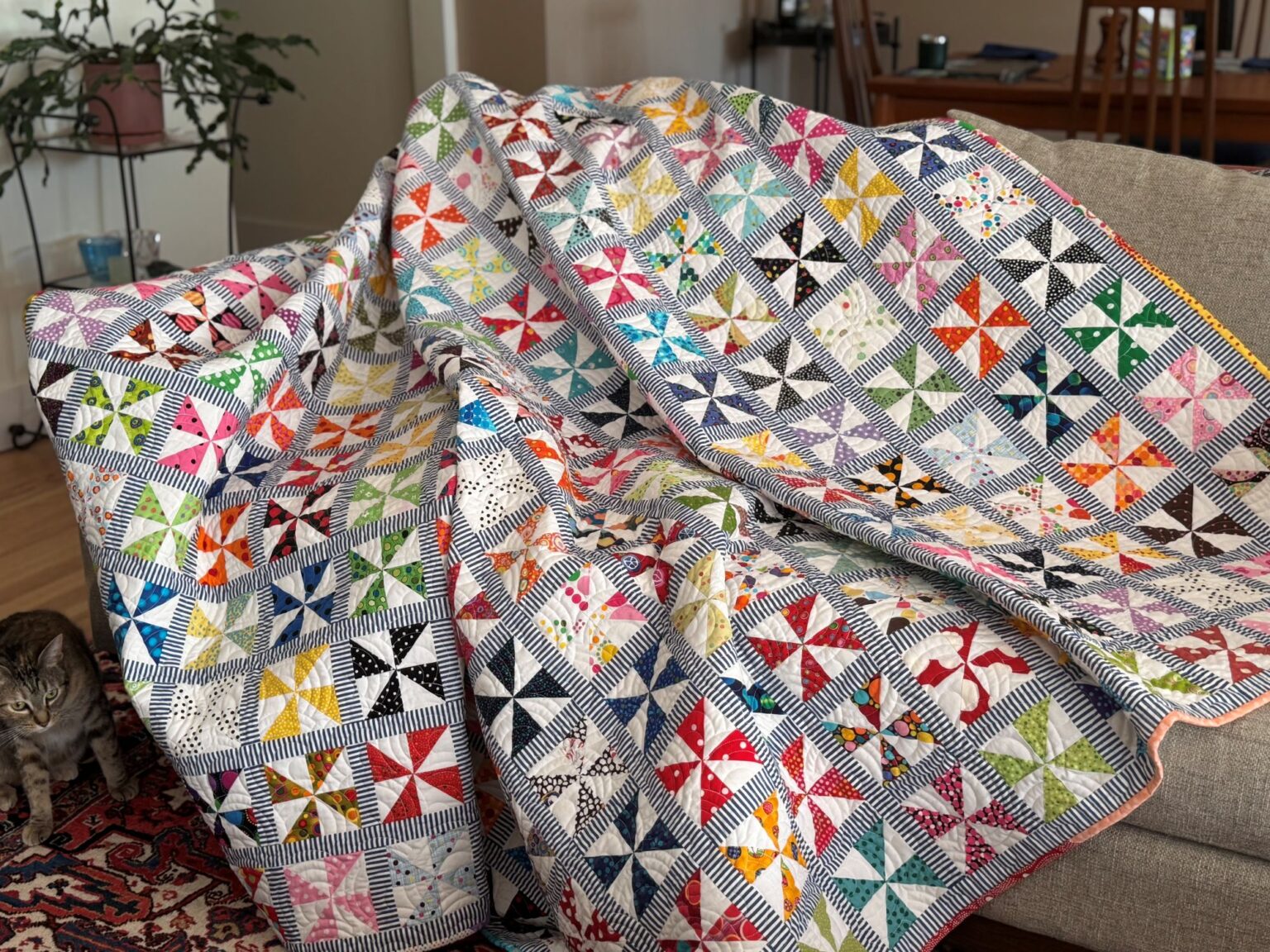 Quilt Showcase: Pinwheel Friendships – Metropatch Quilt Guild