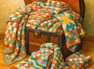 Trunk with Quilts